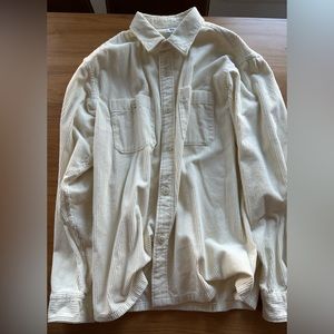 Uniqlo size medium cream corduroy jacket